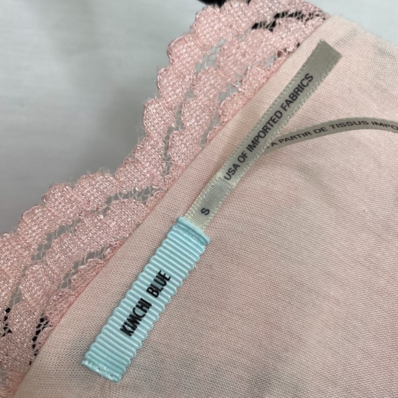 Urban Outfitters Kimchi Blue Pink Lace Mini Dress - Picture 6 of 7